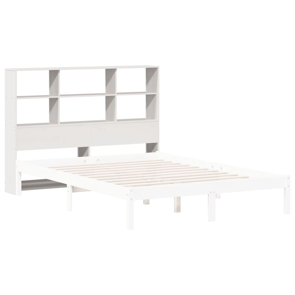Tête de lit avec rangement blanc 160 cm bois massif de pin - XIOS