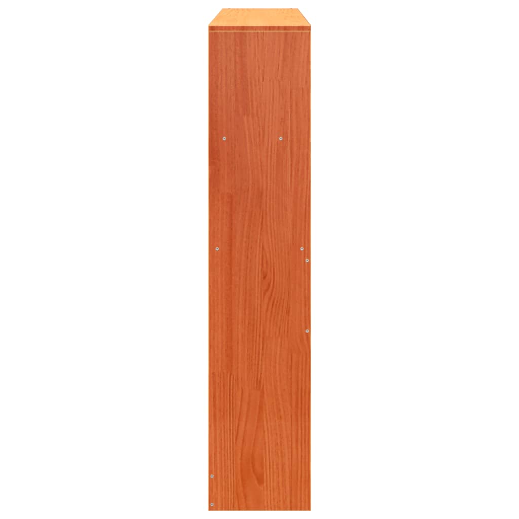 Tête de lit avec rangement cire marron 135cm bois massif de pin - XIOS