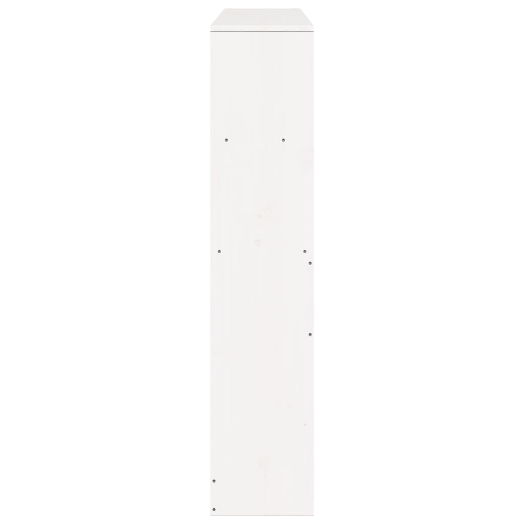 Tête de lit avec rangement blanc 120 cm bois massif de pin - XIOS