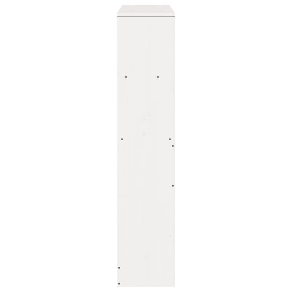 Tête de lit avec rangement blanc 90 cm bois massif de pin - XIOS