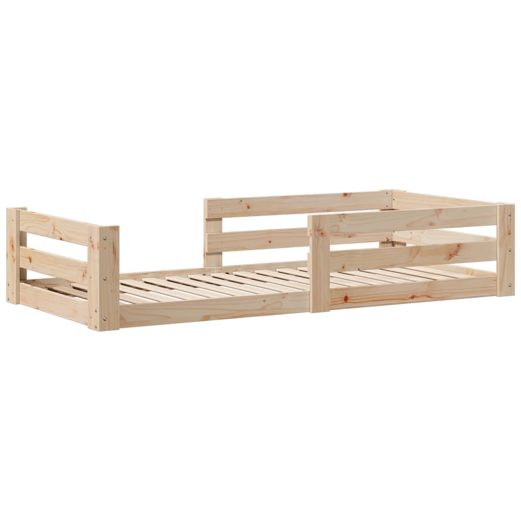 Cadre de lit sans matelas 100x200 cm bois massif de pin - XIOS
