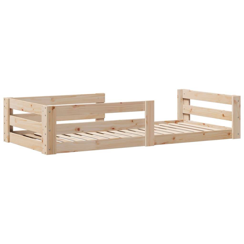 Cadre de lit sans matelas 75x190 cm bois de pin massif - XIOS