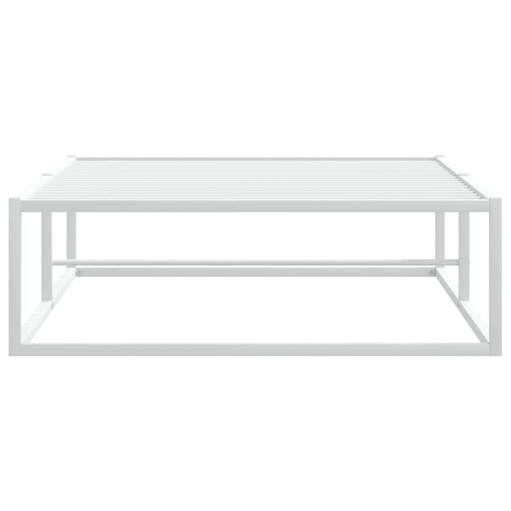 Cadre de lit sans matelas blanc 90x200 cm métal - XIOS