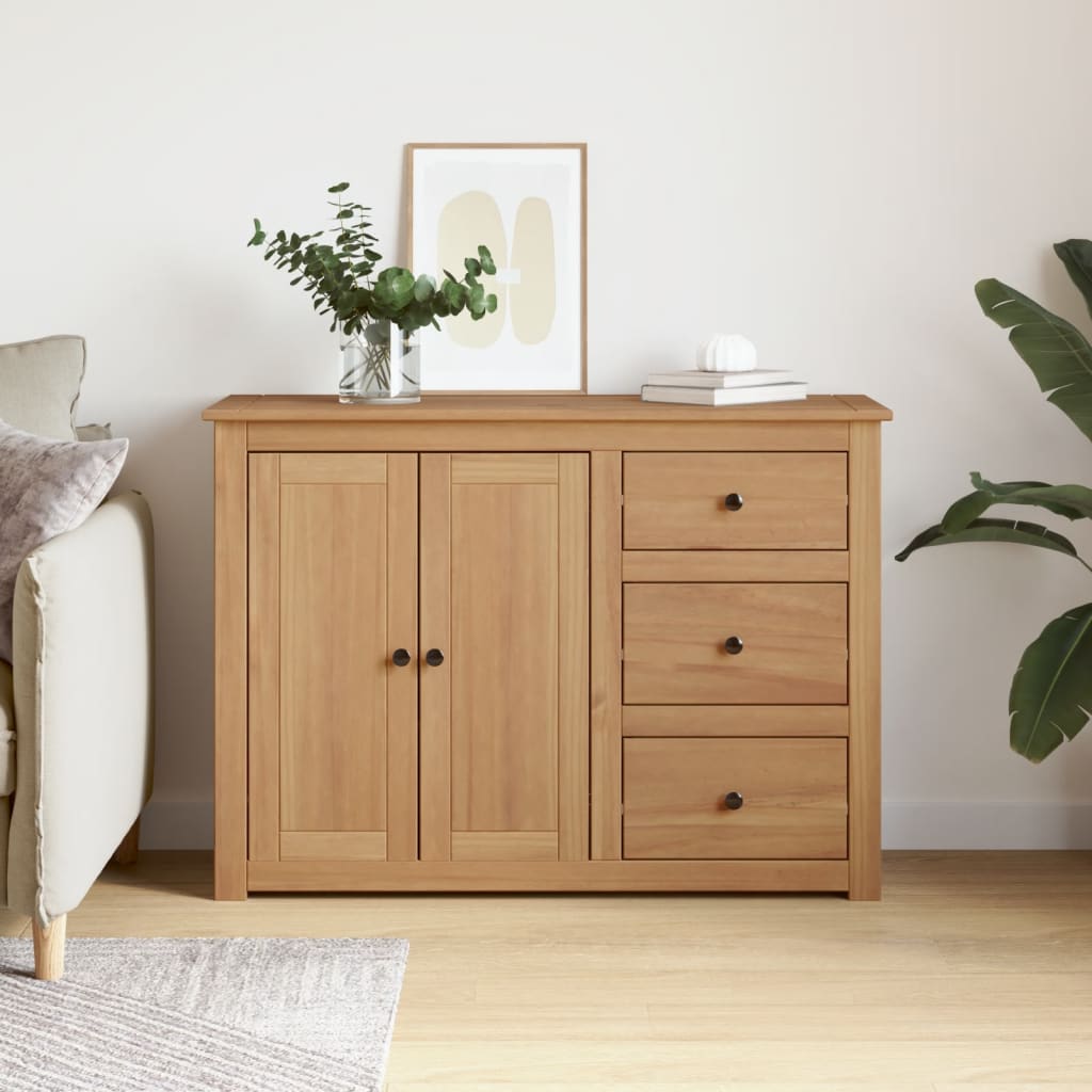 Buffet avec tiroirs PANAMA 112x40x80 cm bois massif de pin - XIOS
