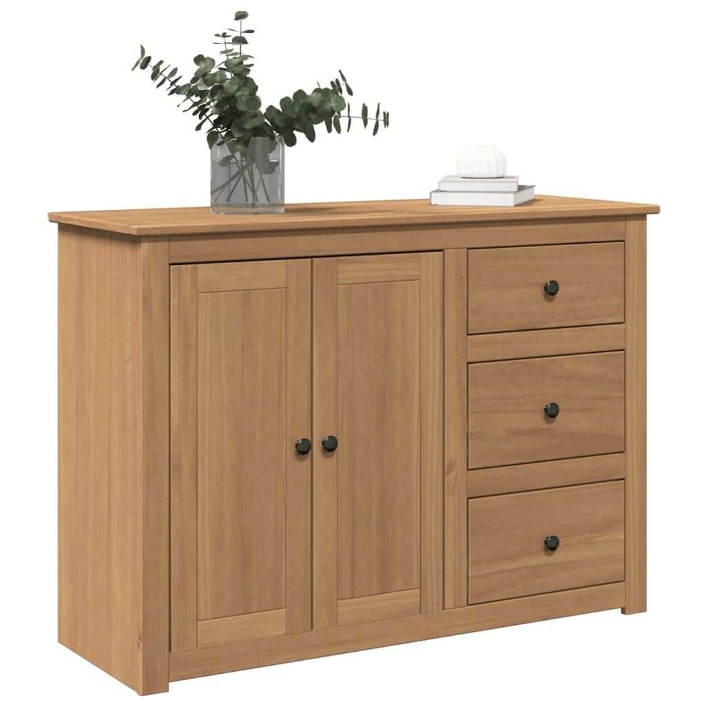 Buffet avec tiroirs Panama 112x40x80 cm bois massif de pin - XIOS