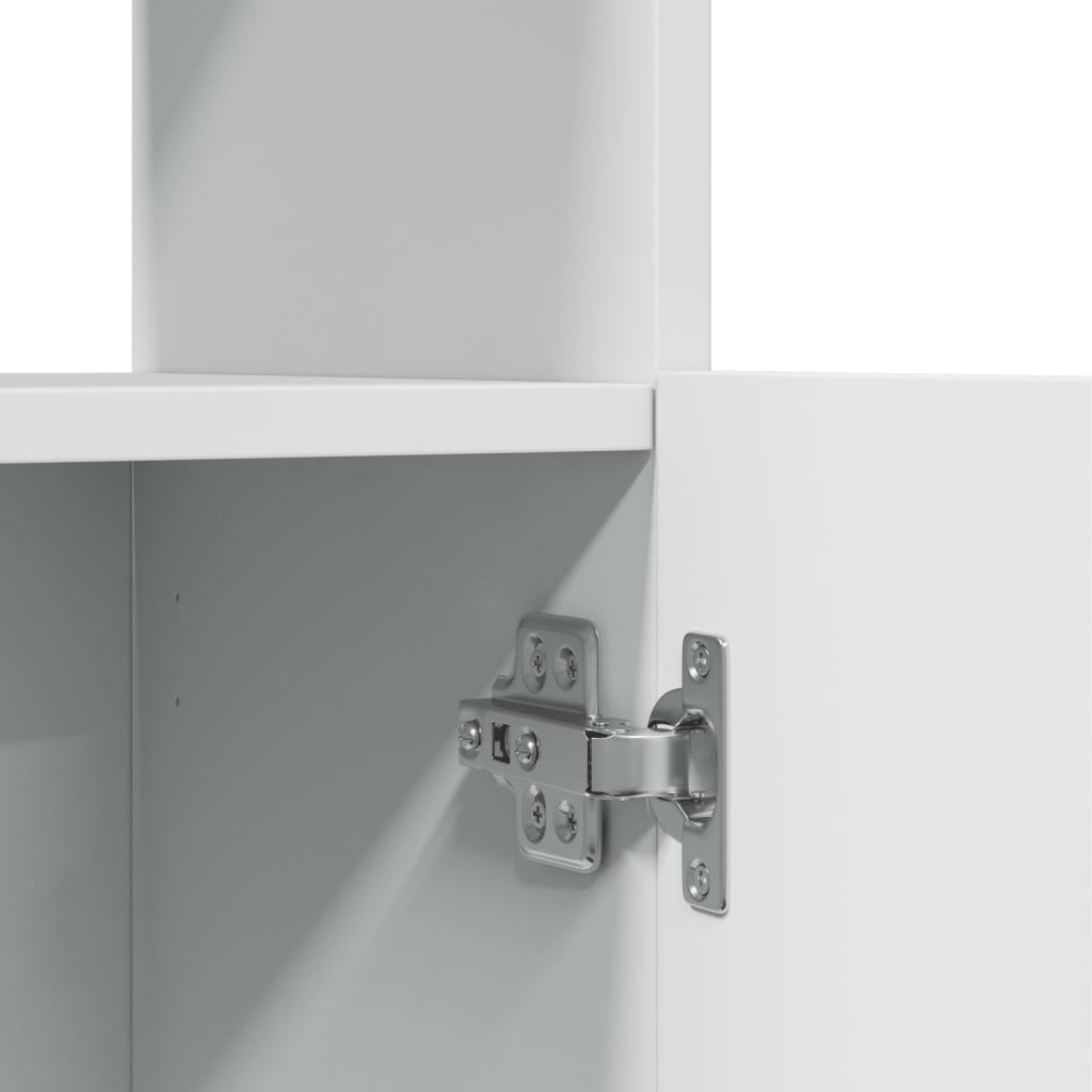 Buffet haut blanc 63x33x100 cm bois d'ingénierie - XIOS