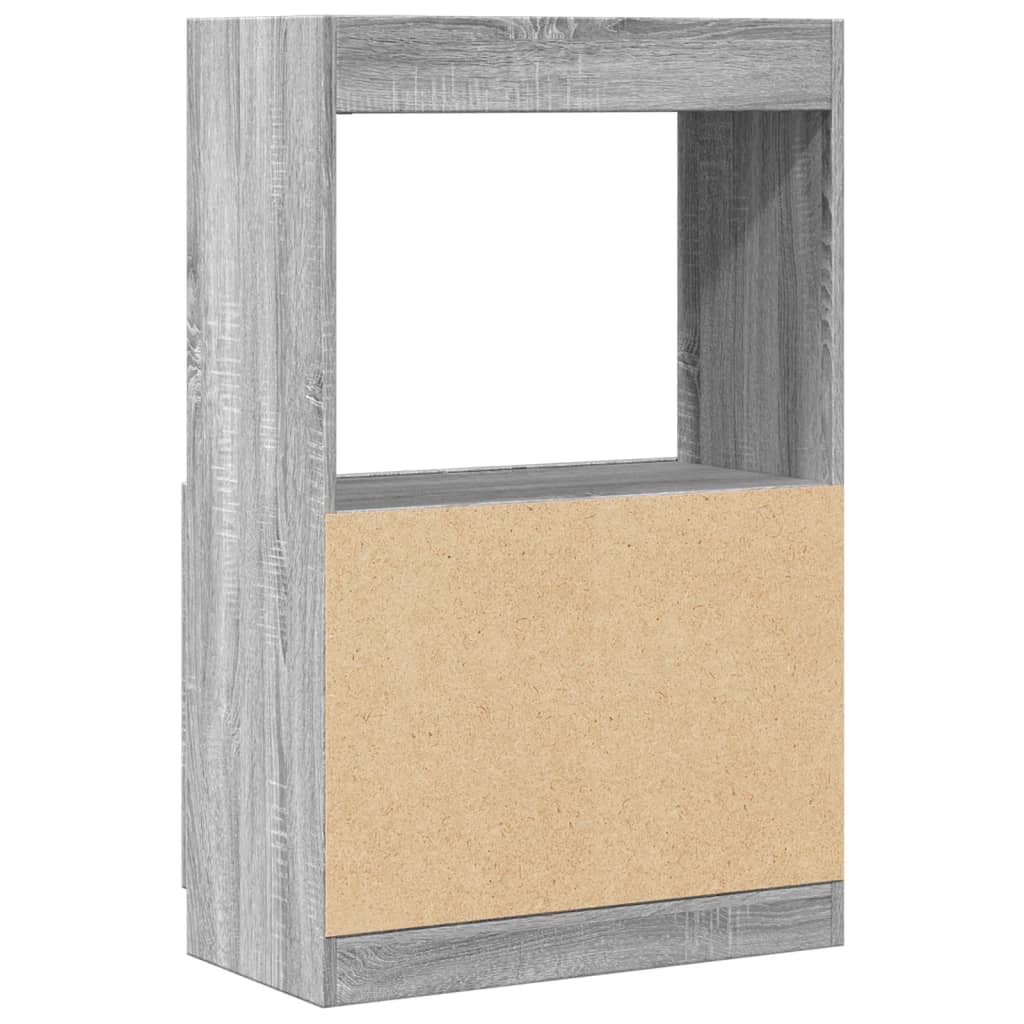 Buffet haut sonoma gris 63x33x100 cm bois d'ingénierie - XIOS