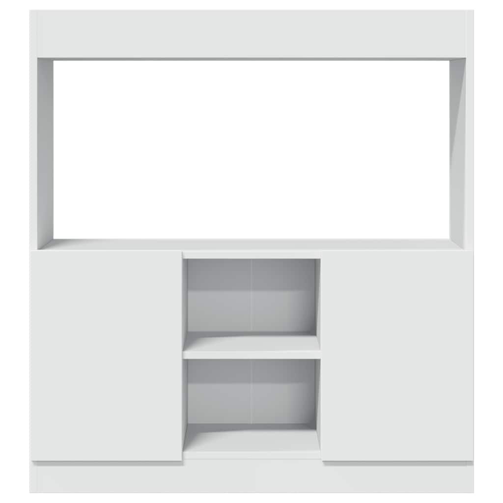 Buffet haut blanc 92x33x100 cm bois d'ingénierie - XIOS