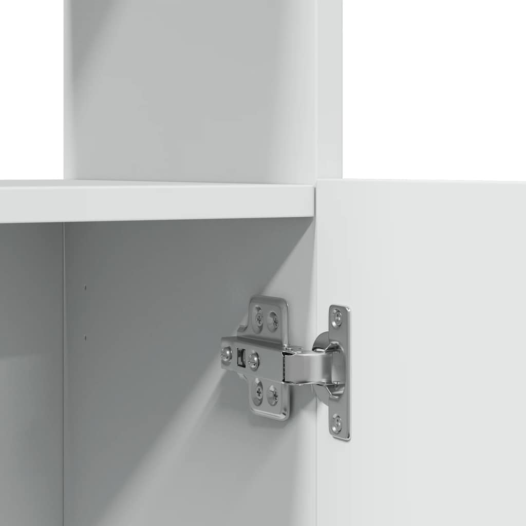 Buffet haut blanc 92x33x100 cm bois d'ingénierie - XIOS