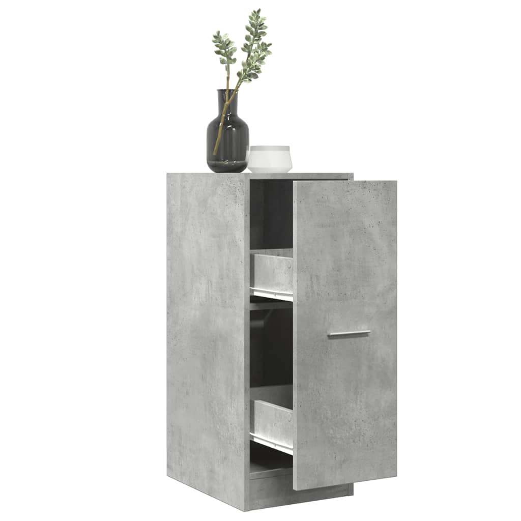 Armoire d'apothicaire gris béton 30x41x77,5cm bois d'ingénierie - XIOS