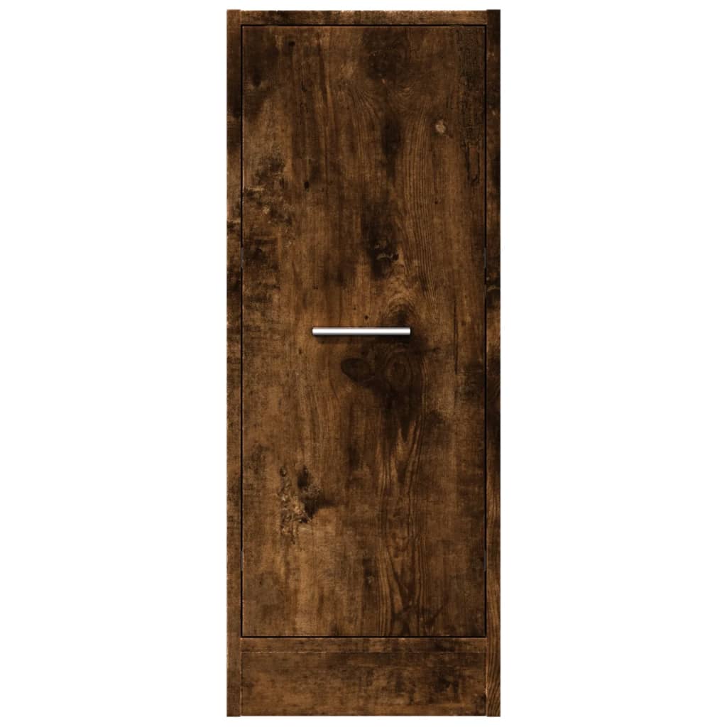 Armoire d'apothicaire chêne fumé 30x41x77,5cm bois d'ingénierie - XIOS