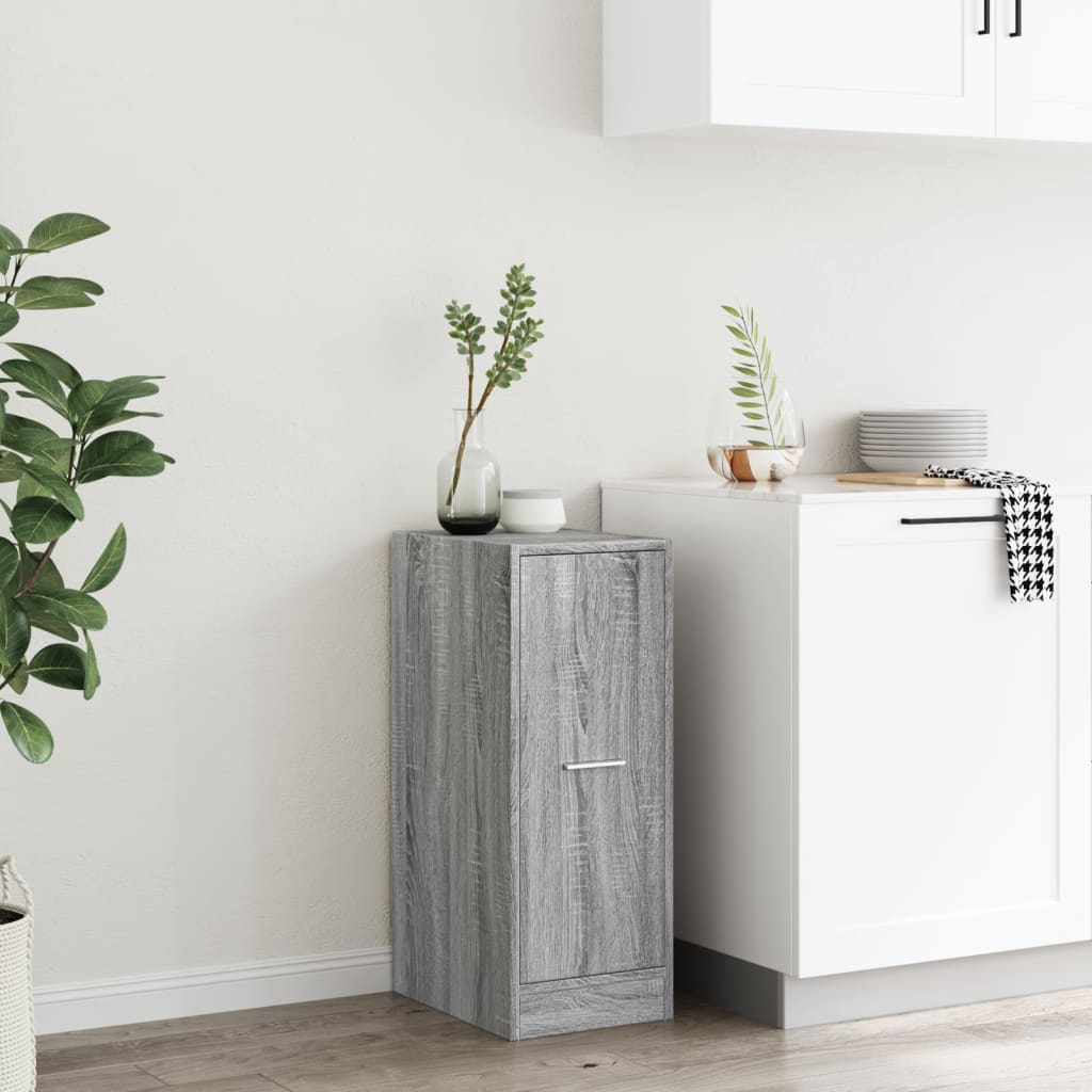 Armoire apothicaire sonoma gris 30x41x77,5 cm bois d'ingénierie - XIOS