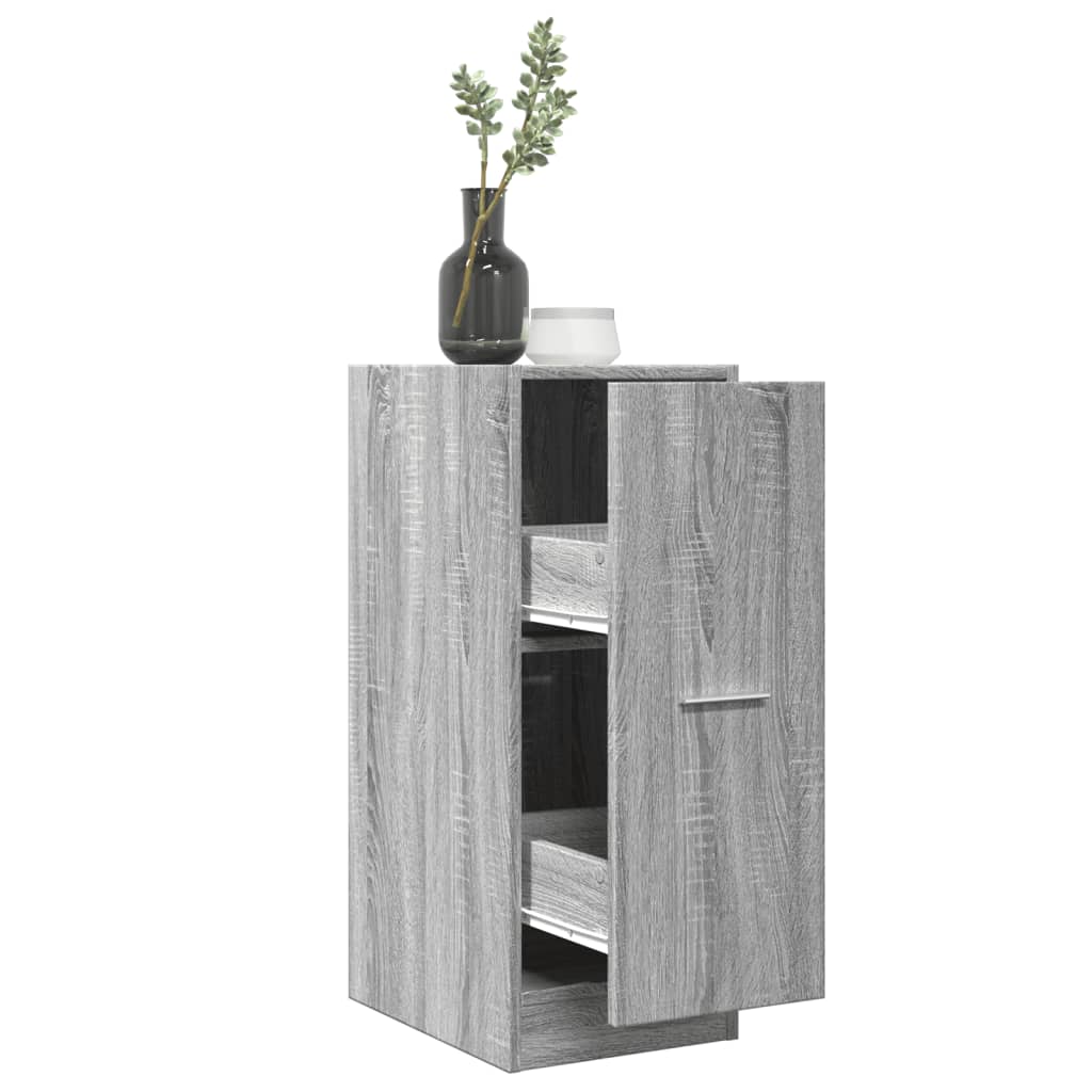 Armoire apothicaire sonoma gris 30x41x77,5 cm bois d'ingénierie - XIOS