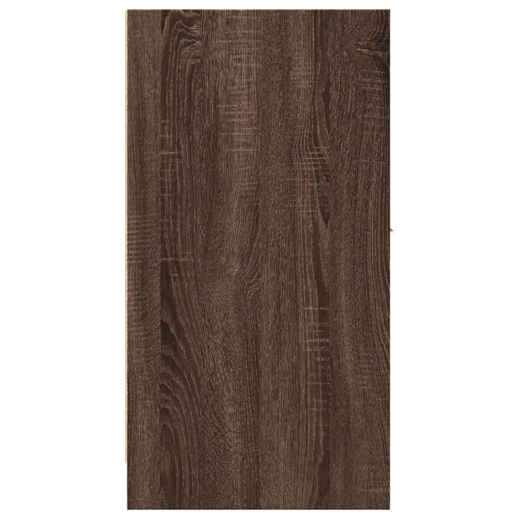 Armoire apothicaire chêne marron 30x41x77,5cm bois d'ingénierie - XIOS