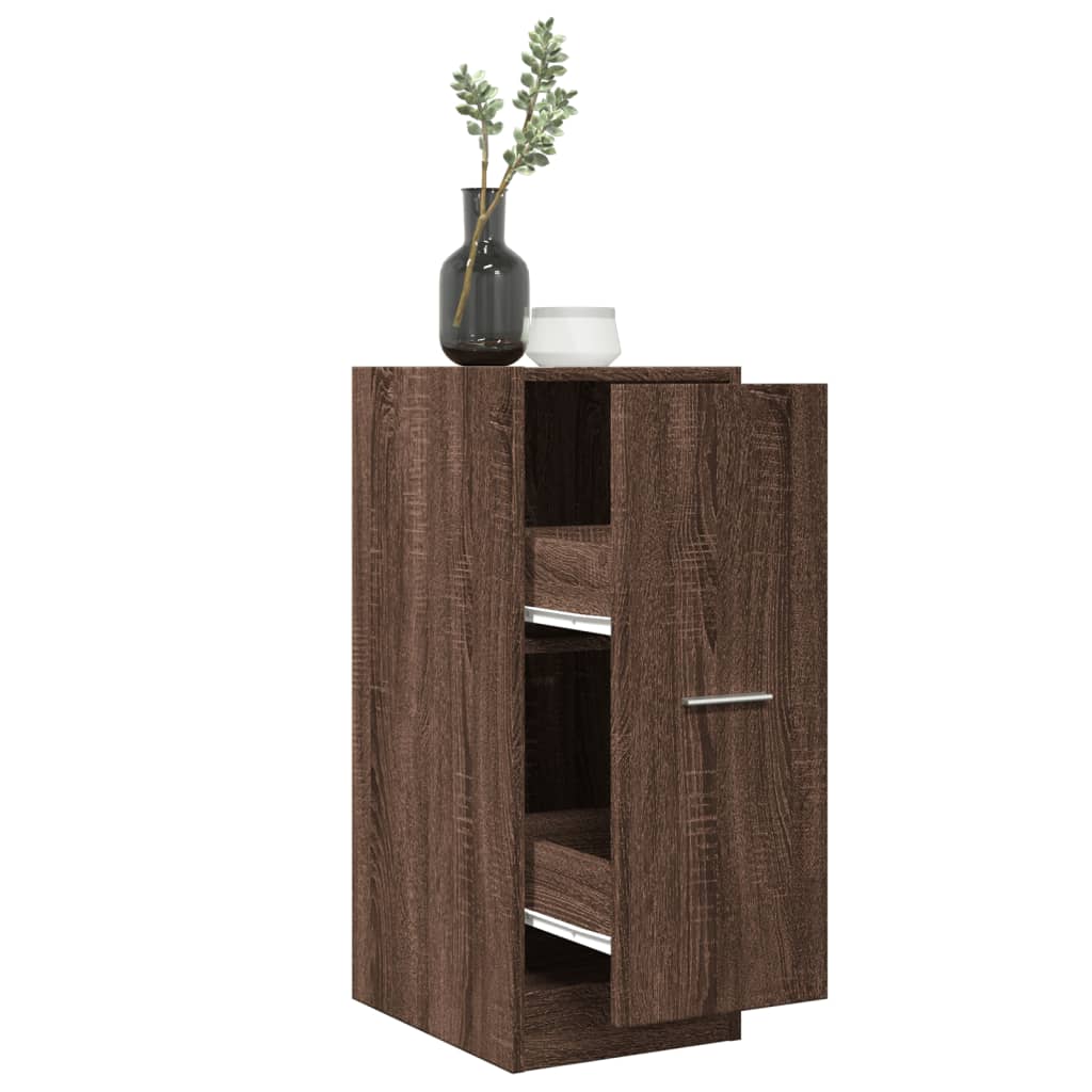 Armoire apothicaire chêne marron 30x41x77,5cm bois d'ingénierie - XIOS
