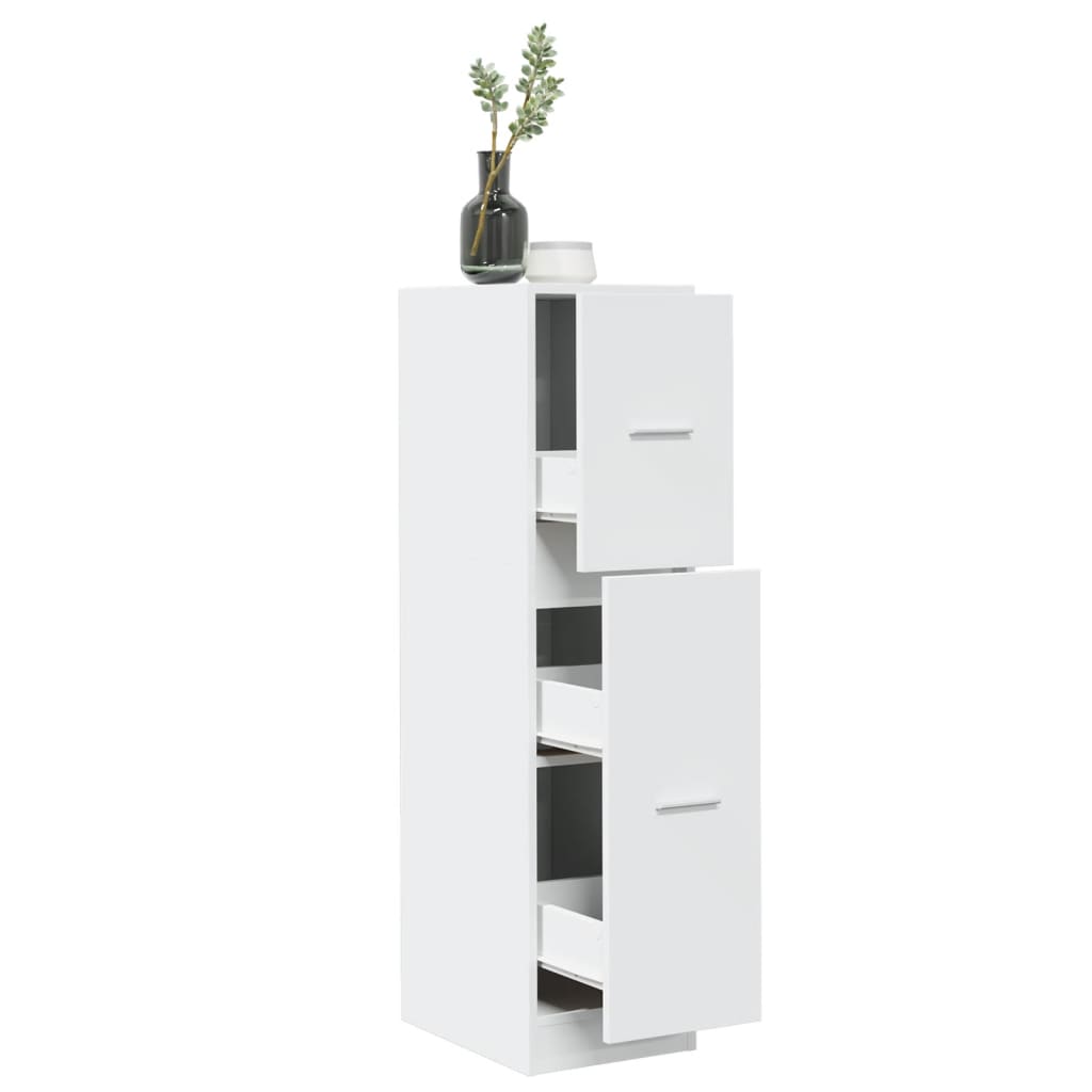 Armoire d'apothicaire blanc 30x41x118 cm bois d'ingénierie - XIOS