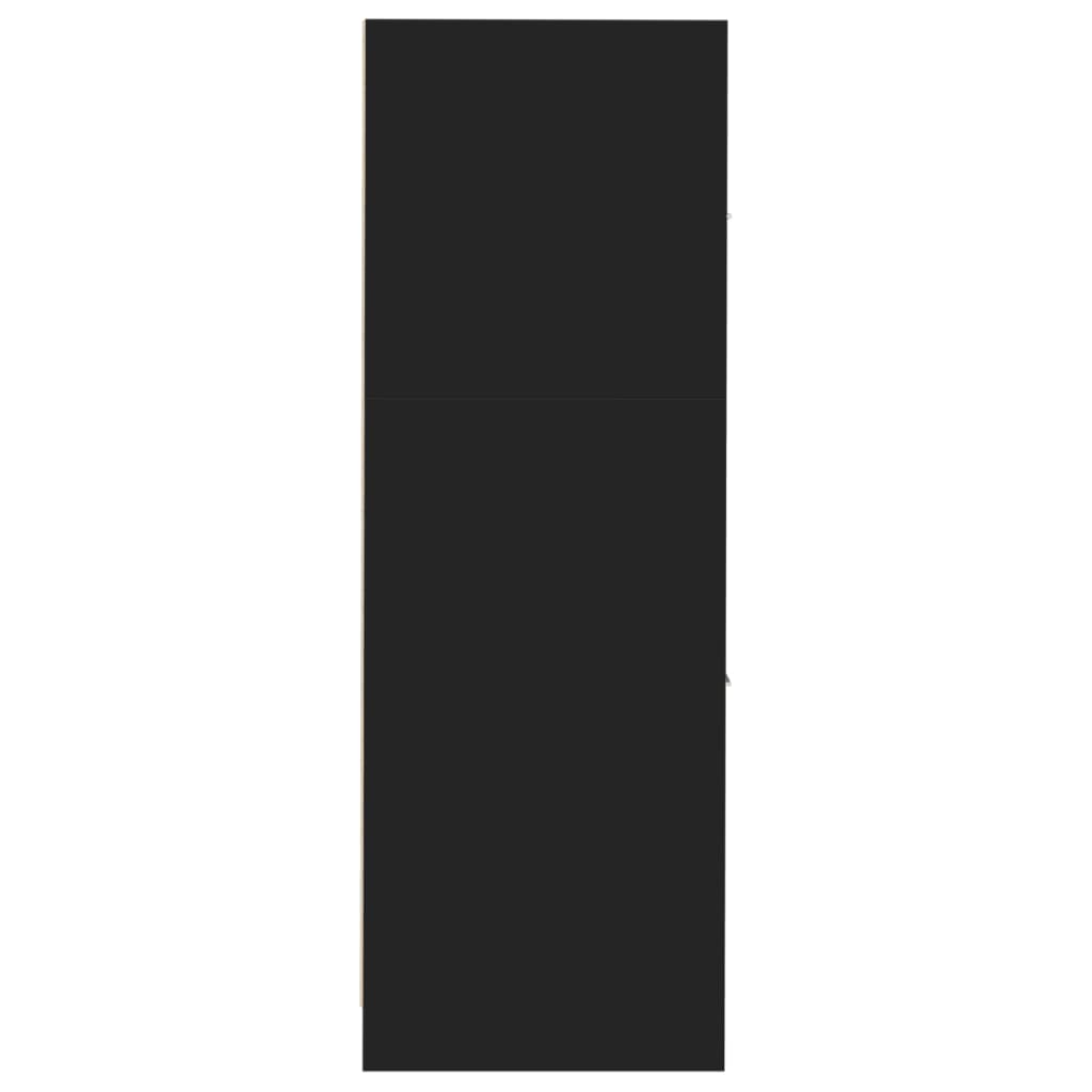 Armoire d'apothicaire noir 30x41x118 cm bois d'ingénierie - XIOS