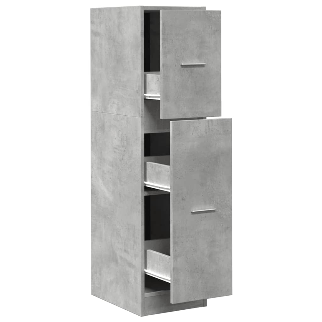 Armoire d'apothicaire gris béton 30x41x118 cm bois d'ingénierie - XIOS