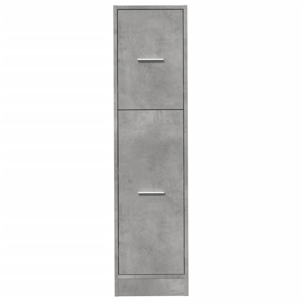 Armoire d'apothicaire gris béton 30x41x118 cm bois d'ingénierie - XIOS