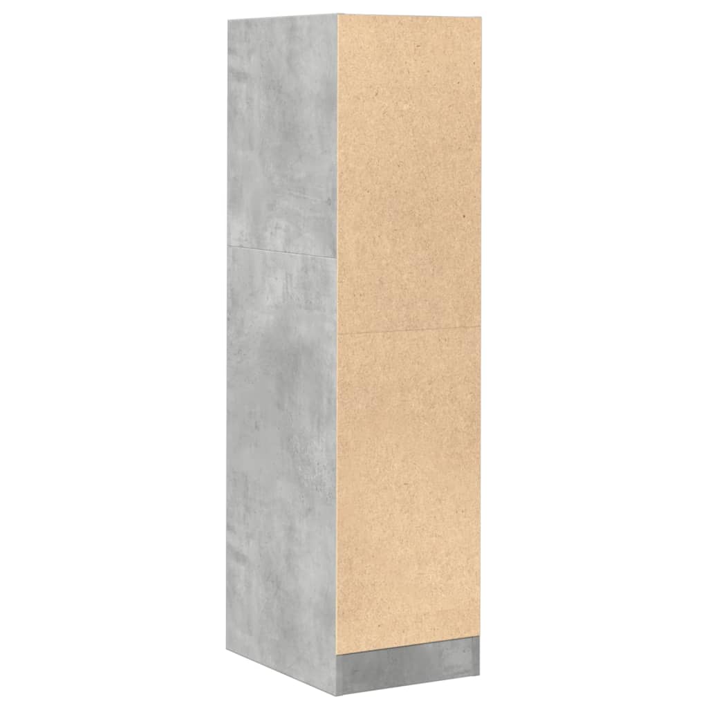 Armoire d'apothicaire gris béton 30x41x118 cm bois d'ingénierie - XIOS