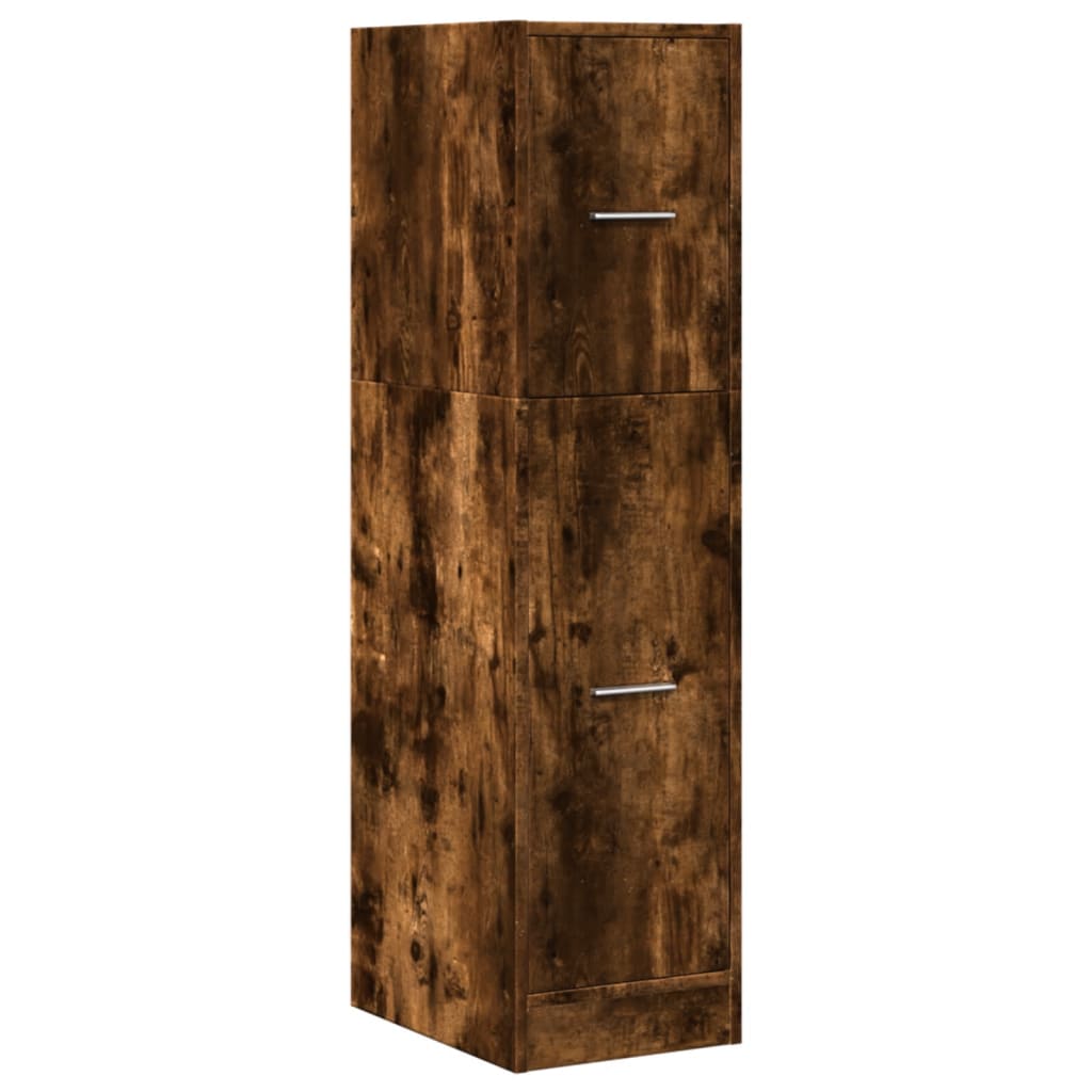 Armoire d'apothicaire chêne fumé 30x41x118 cm bois d'ingénierie - XIOS