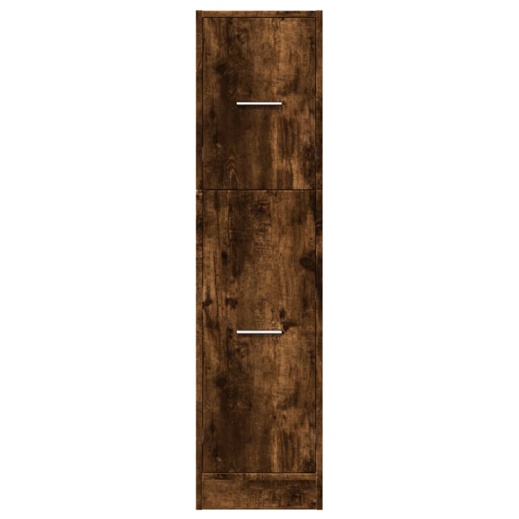 Armoire d'apothicaire chêne fumé 30x41x118 cm bois d'ingénierie - XIOS