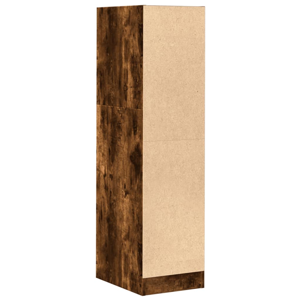Armoire d'apothicaire chêne fumé 30x41x118 cm bois d'ingénierie - XIOS