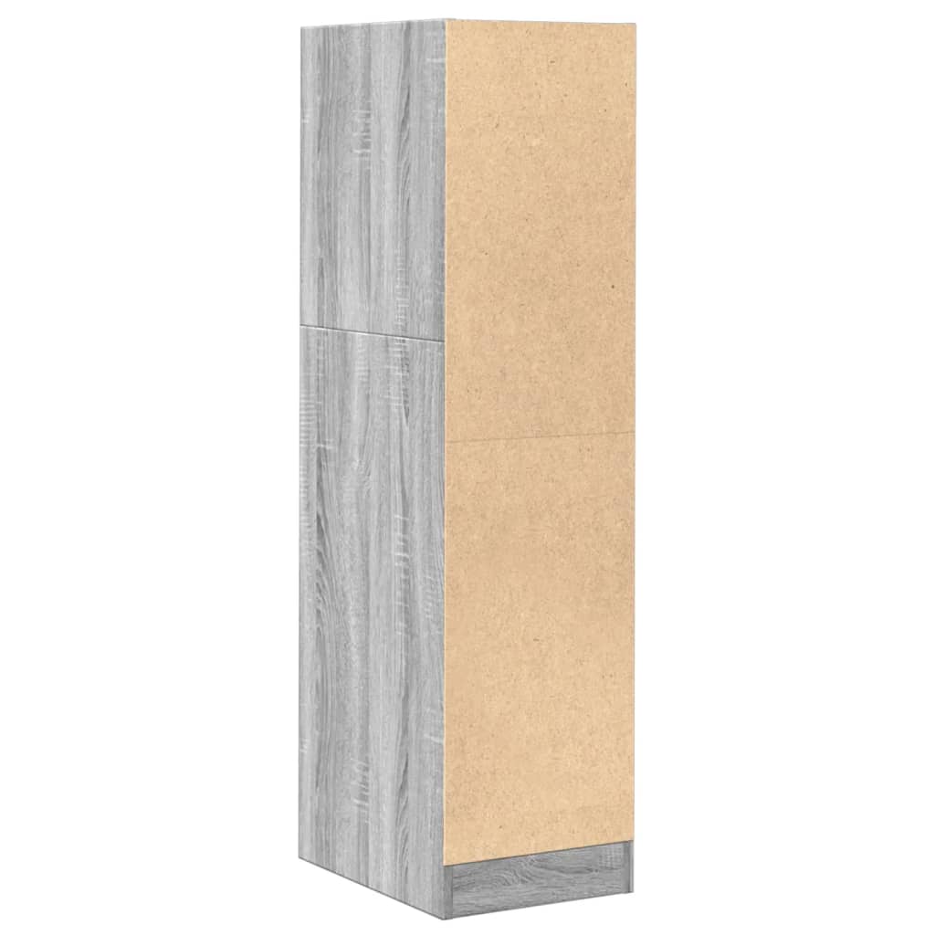 Armoire apothicaire sonoma gris 30x41x118 cm bois d'ingénierie - XIOS