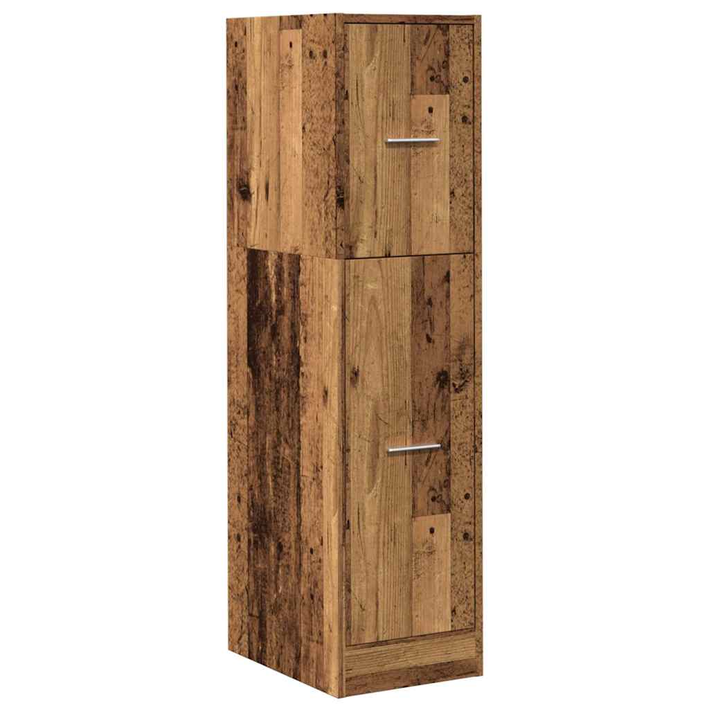 Armoire d'apothicaire vieux bois 30x41x118 cm bois d'ingénierie - XIOS