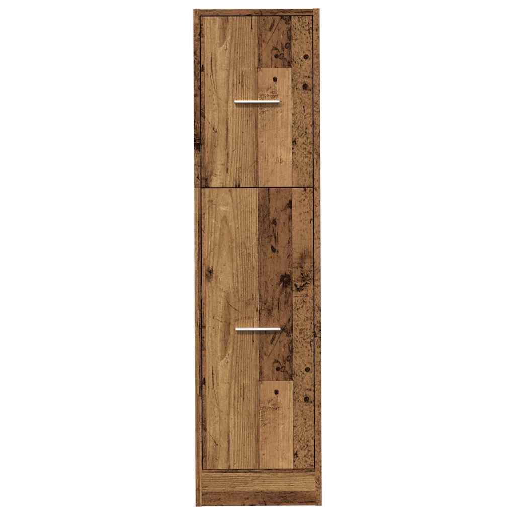 Armoire d'apothicaire vieux bois 30x41x118 cm bois d'ingénierie - XIOS
