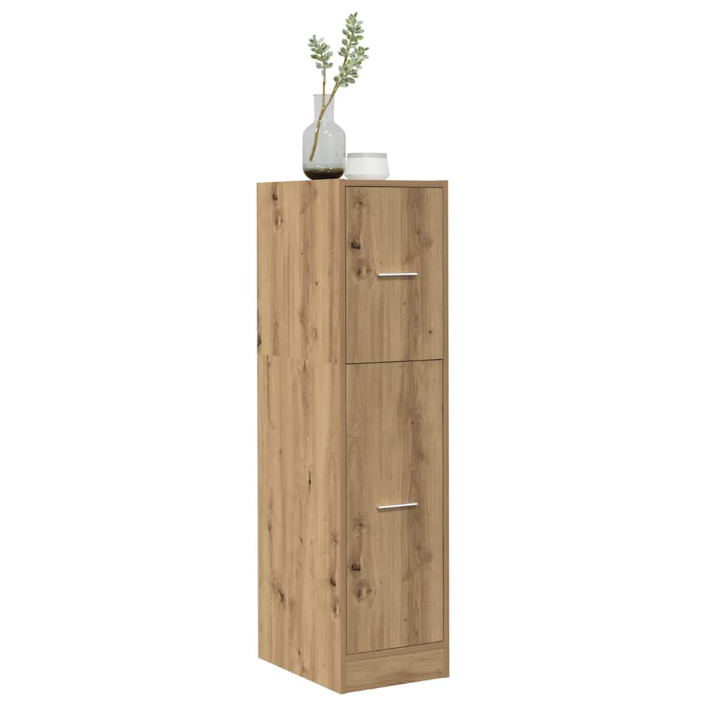 Armoire d'apothicaire chêne artisanal bois d'ingénierie - XIOS