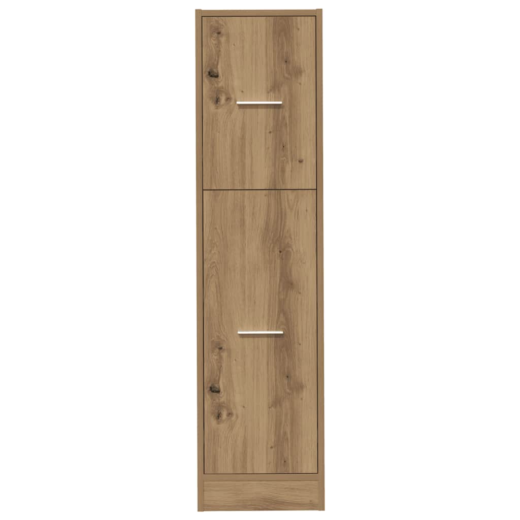 Armoire d'apothicaire chêne artisanal bois d'ingénierie - XIOS