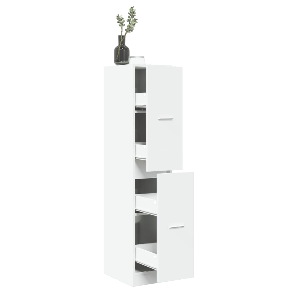 Armoire d'apothicaire blanc 30x41x144,5 cm bois d'ingénierie - XIOS