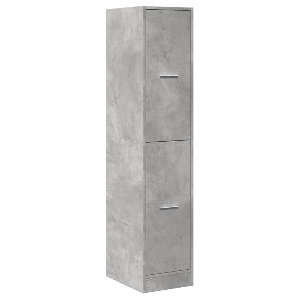 Armoire d'apothicaire gris béton 30x41x144,5 cm bois ingénierie - XIOS