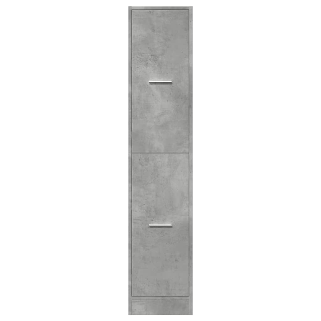 Armoire d'apothicaire gris béton 30x41x144,5 cm bois ingénierie - XIOS