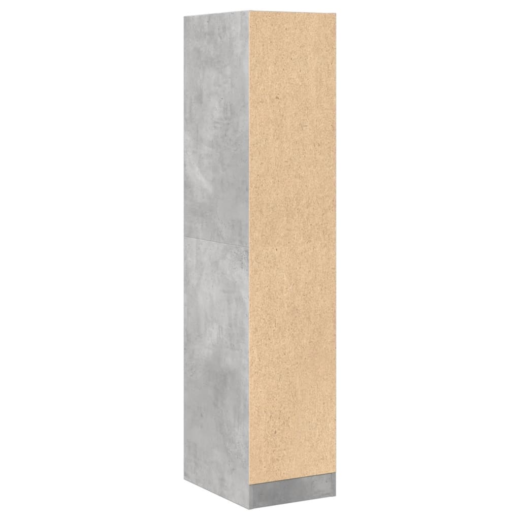 Armoire d'apothicaire gris béton 30x41x144,5 cm bois ingénierie - XIOS