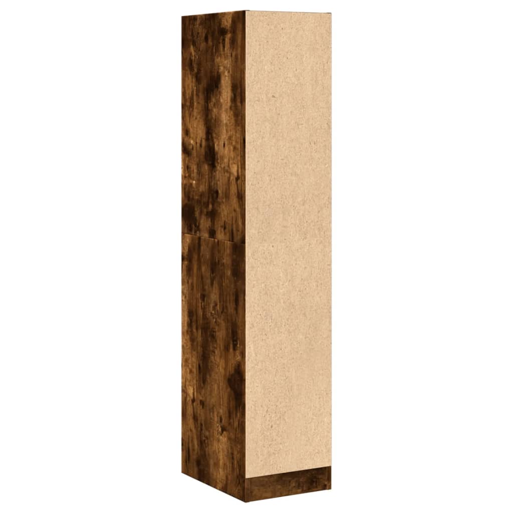 Armoire d'apothicaire chêne fumé 30x41x144,5 cm bois ingénierie - XIOS