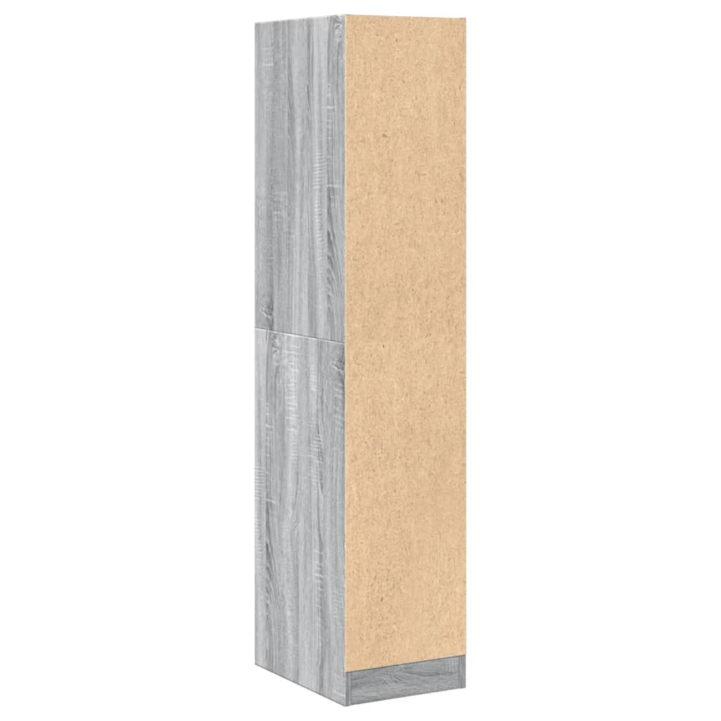 Armoire apothicaire sonoma gris 30x41x144,5cm bois d'ingénierie - XIOS