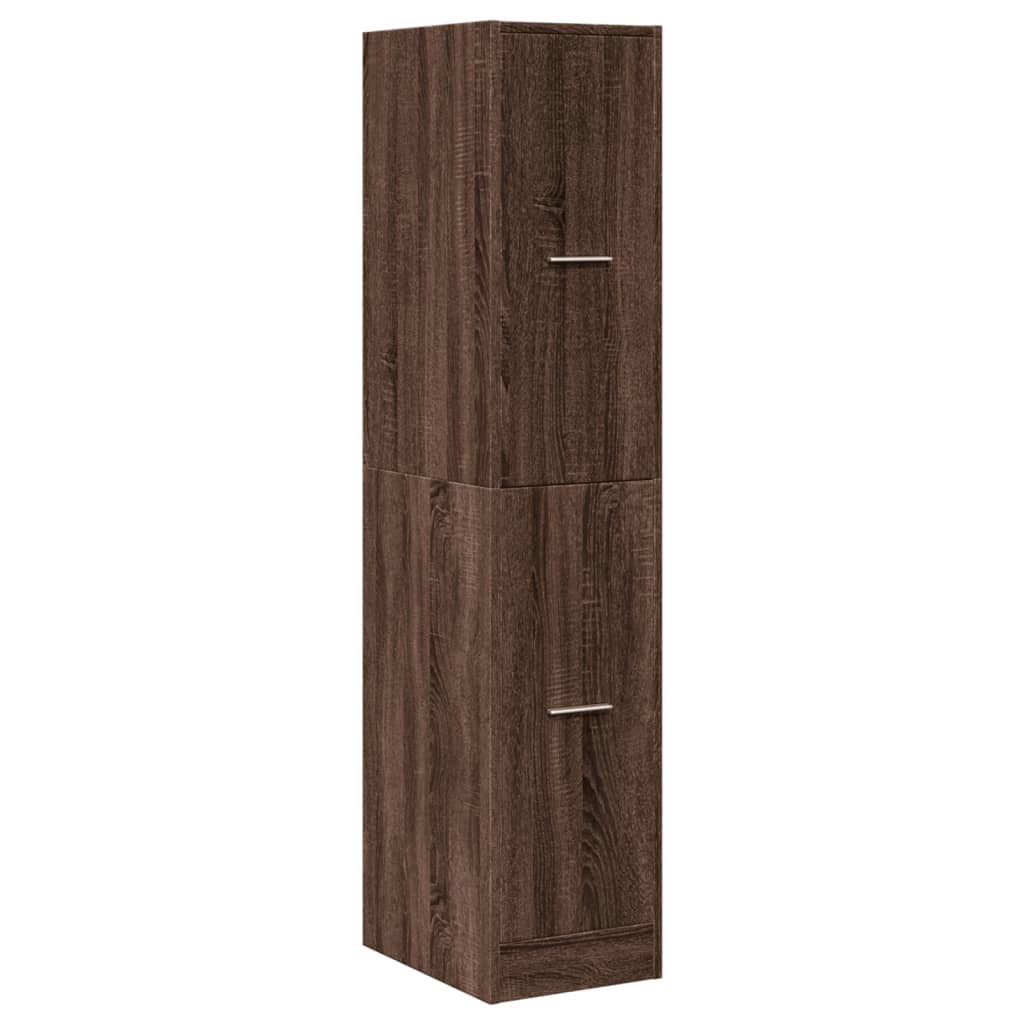 Armoire apothicaire chêne marron 30x41x144,5 cm bois ingénierie - XIOS
