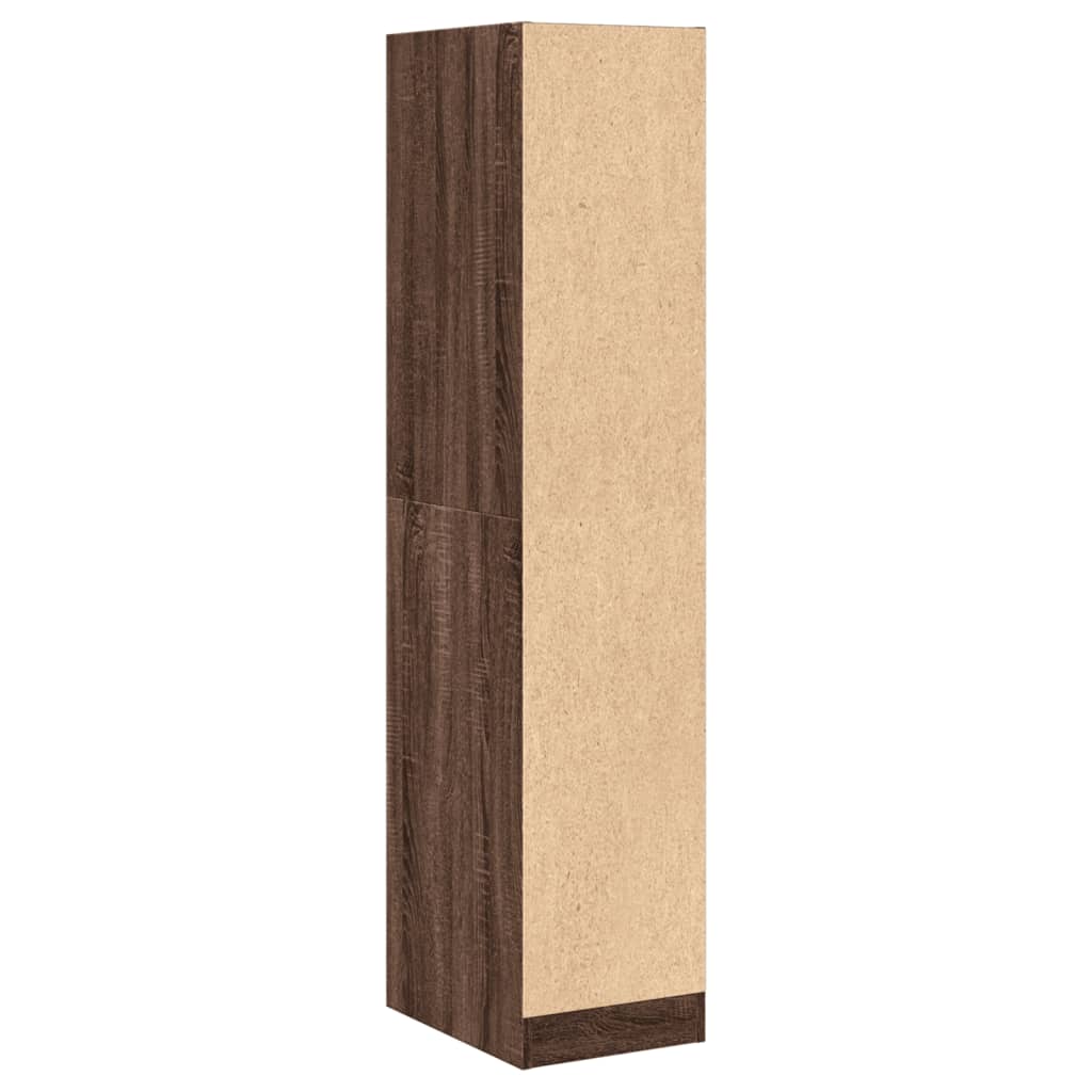 Armoire apothicaire chêne marron 30x41x144,5 cm bois ingénierie - XIOS