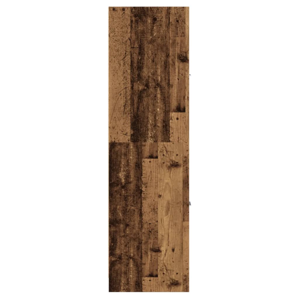 Armoire d'apothicaire vieux bois 30x41x144,5 cm bois ingénierie - XIOS
