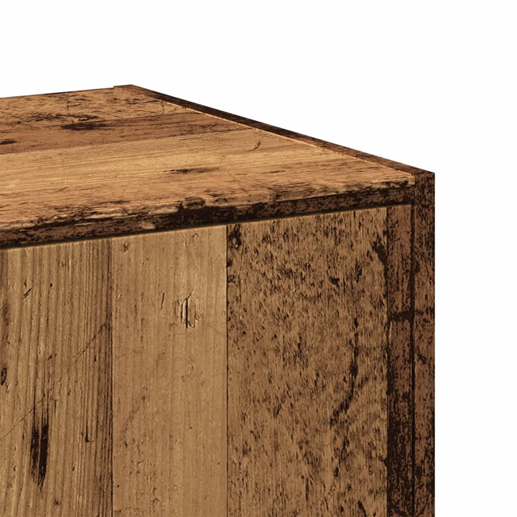 Armoire d'apothicaire vieux bois 30x41x144,5 cm bois ingénierie - XIOS