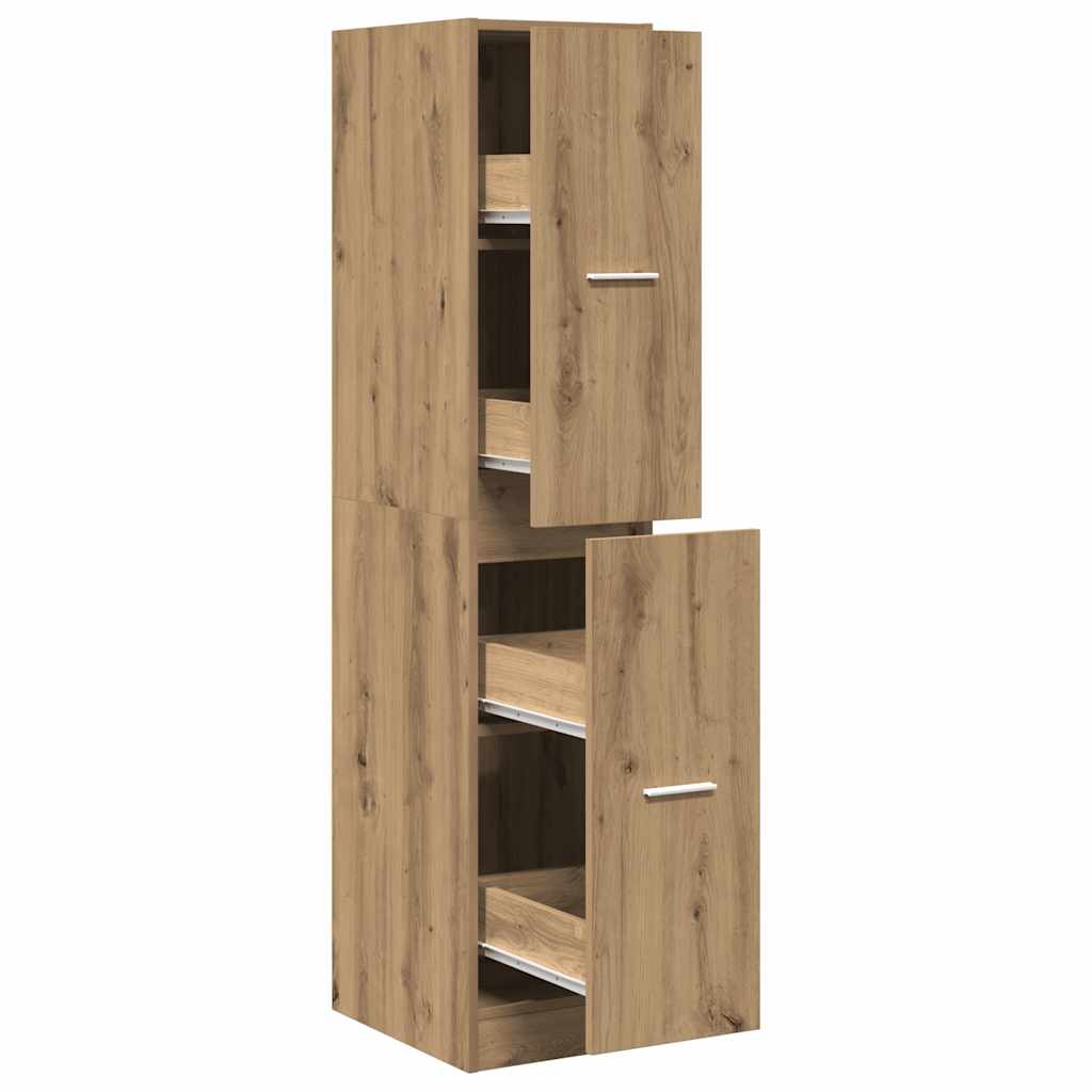 Armoire d'apothicaire Chêne artisanal 30x41x144,5 cm Bois d'ingénierie - XIOS