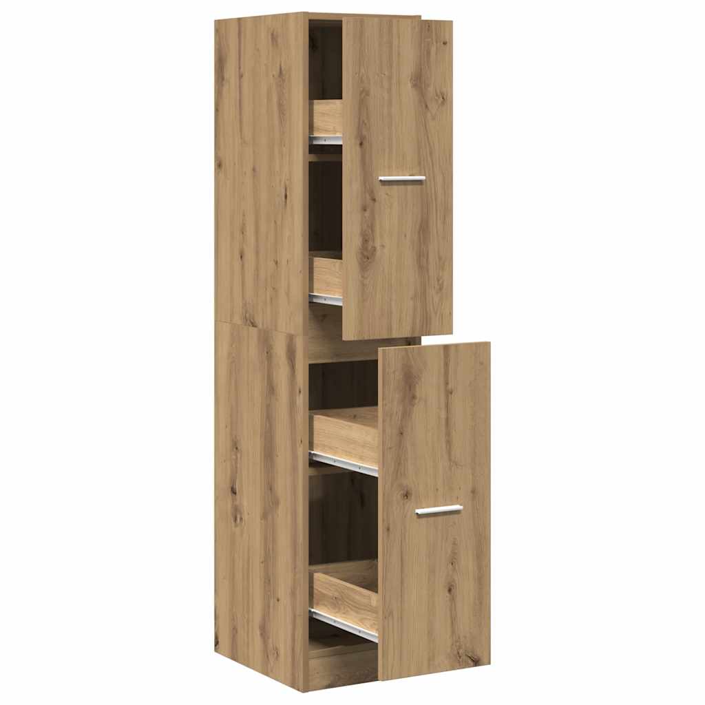 Armoire d'apothicaire Chêne artisanal 30x41x144,5 cm Bois d'ingénierie - XIOS