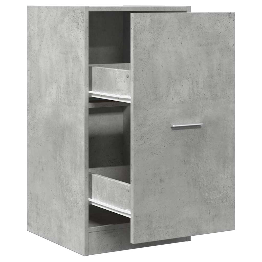 Armoire d'apothicaire gris béton 40x41x77,5cm bois d'ingénierie - XIOS
