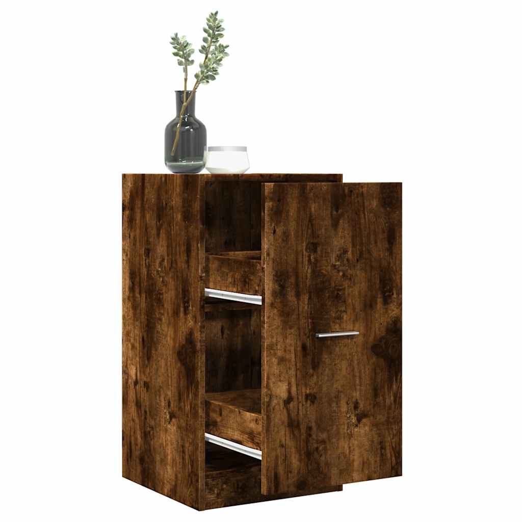 Armoire d'apothicaire chêne fumé 40x41x77,5cm bois d'ingénierie - XIOS