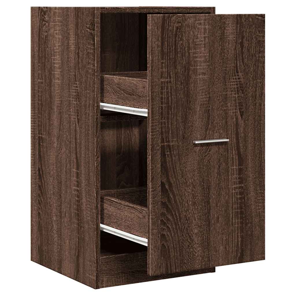 Armoire apothicaire chêne marron 40x41x77,5cm bois d'ingénierie - XIOS