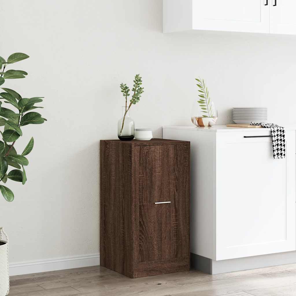 Armoire apothicaire chêne marron 40x41x77,5cm bois d'ingénierie - XIOS
