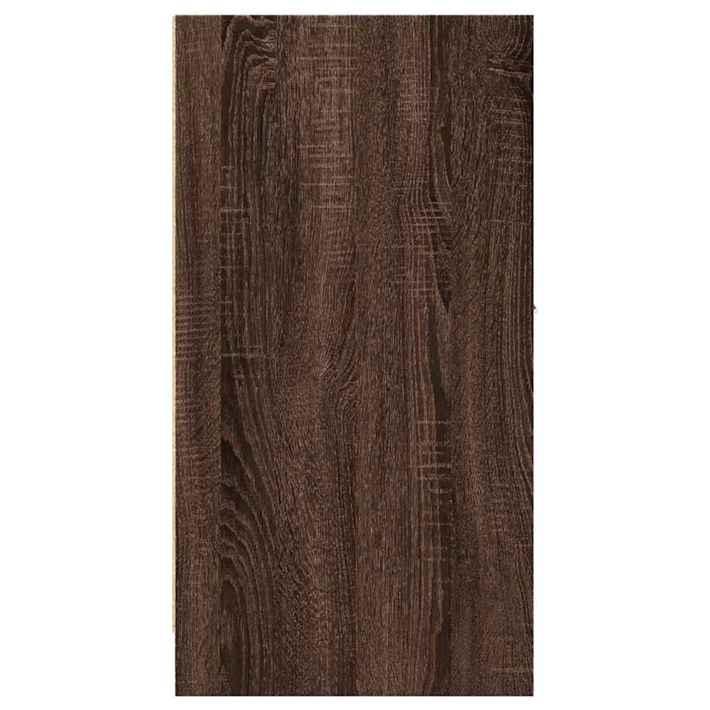 Armoire apothicaire chêne marron 40x41x77,5cm bois d'ingénierie - XIOS