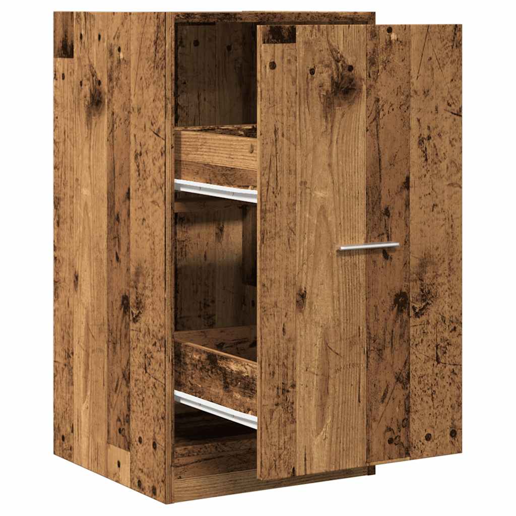 Armoire d'apothicaire vieux bois 40x41x77,5cm bois d'ingénierie - XIOS